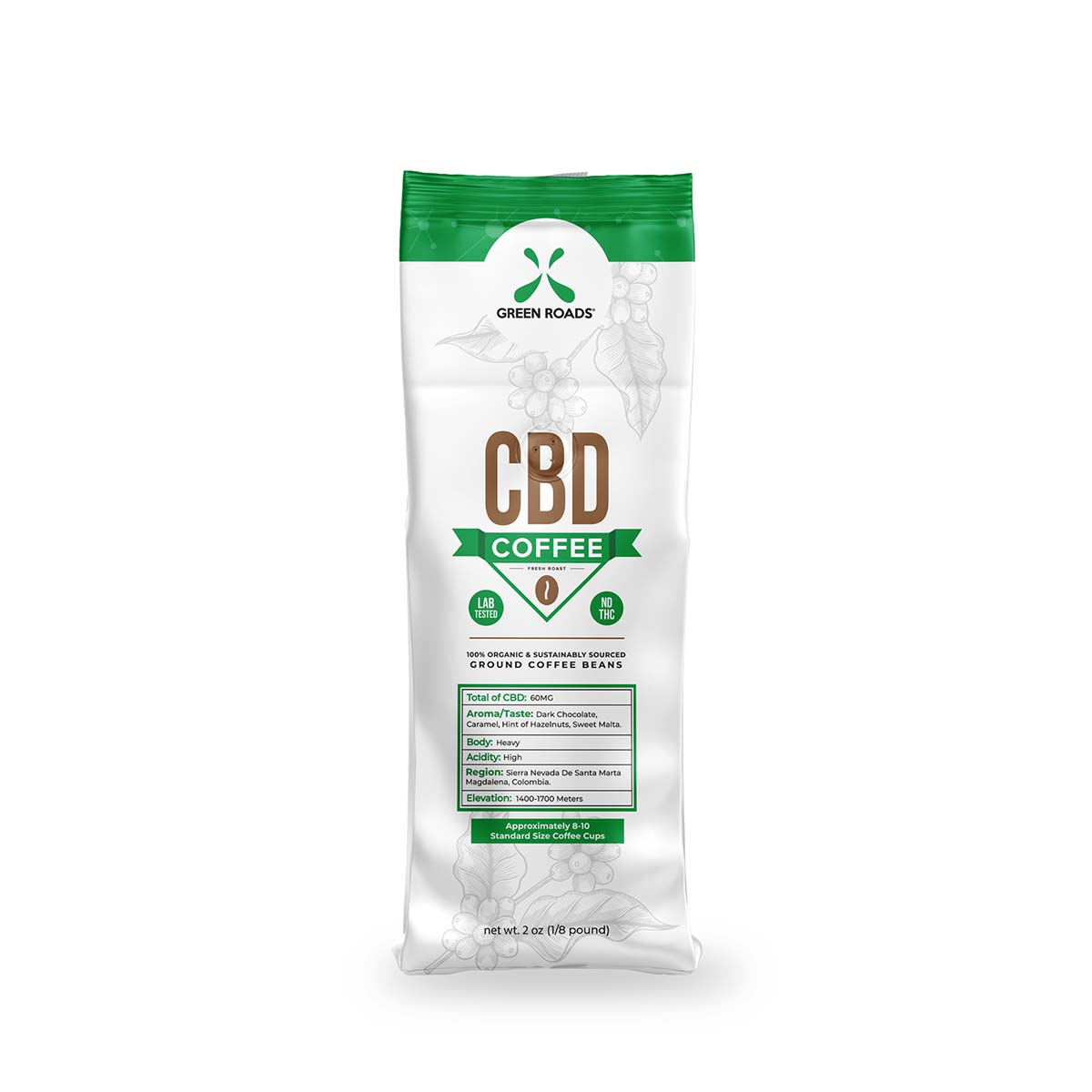 Green Roads CBD Coffee 2oz CBD Savage