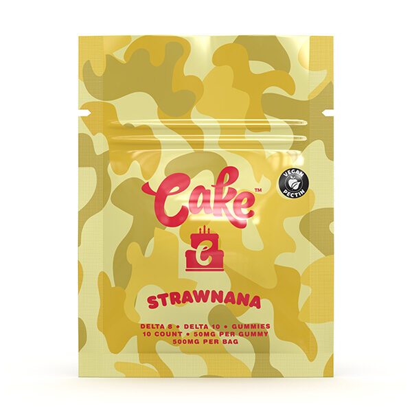 cake delta-8 10-gummies strawnana 500mg