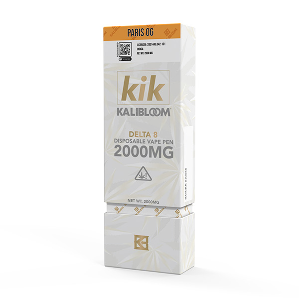 Kalibloom Kik Delta 8 Disposable Vape 2g paris og