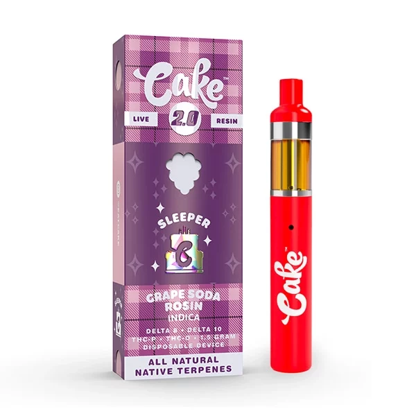 cake sleeper blend vape grape soda rosin