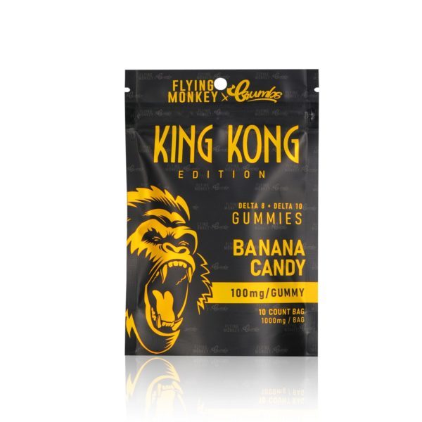 flying-monkey-crumbs-king-kong-gummies-d8-plus-d10-1000mg-banana-candy