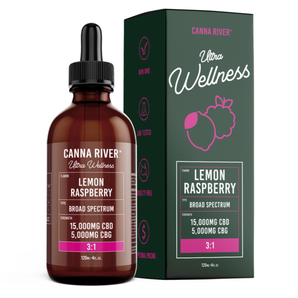 Wellness Tincture Canna River lemon raspberry 20000mg