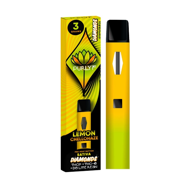 3gram Lemon Chellohaze Disposable Delta-8 Delta-10 THC-O Live-Resin