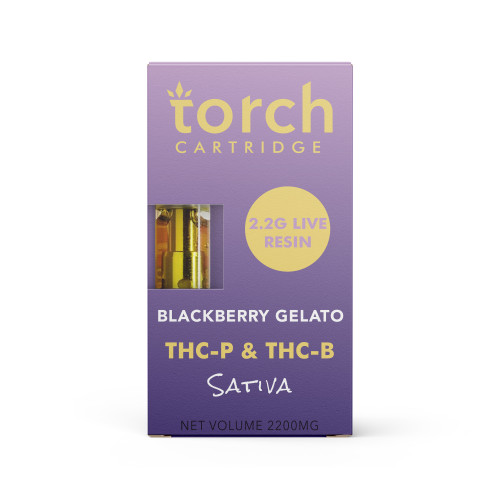 Torch THCB + THCP 2.2ml Vape Cartridge Blackberry Gelato