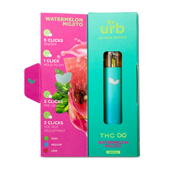 URB THC Infinity Disposable Watermelon Mojito 3g