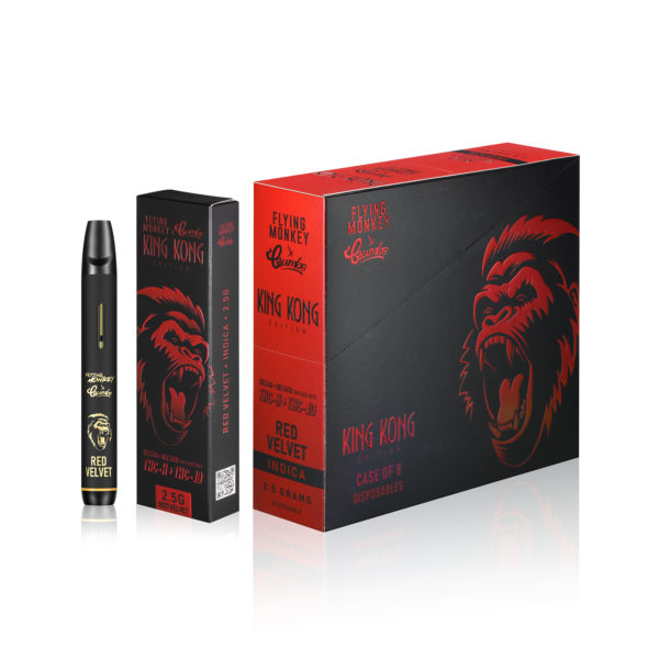 flying monkey x crumbs king kong thc h & thc jd disposables 2.5 gram red velvet