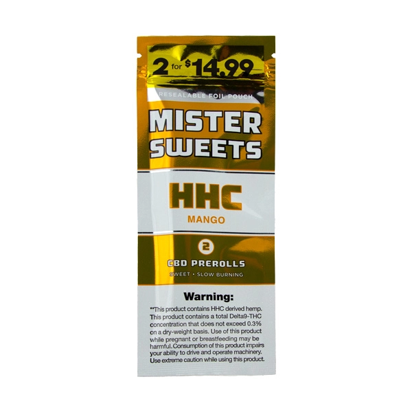 mister sweets hhc prerolls mango