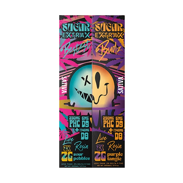 sugar extrax bestest buds sour pebb & purp tang