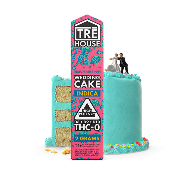 tre house 2g vape d8 d9 d10 thco wedding cake
