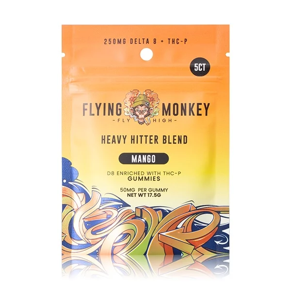 flying monkey heavy hitter gummies mango