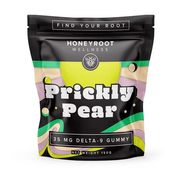 honeyroot d9 25mg gummy prickly pear