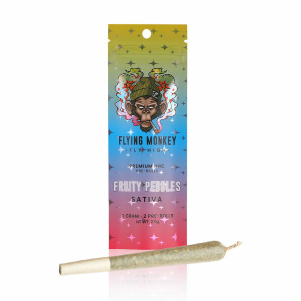 flying monkey hhc preroll fruity pebbles 2 pack