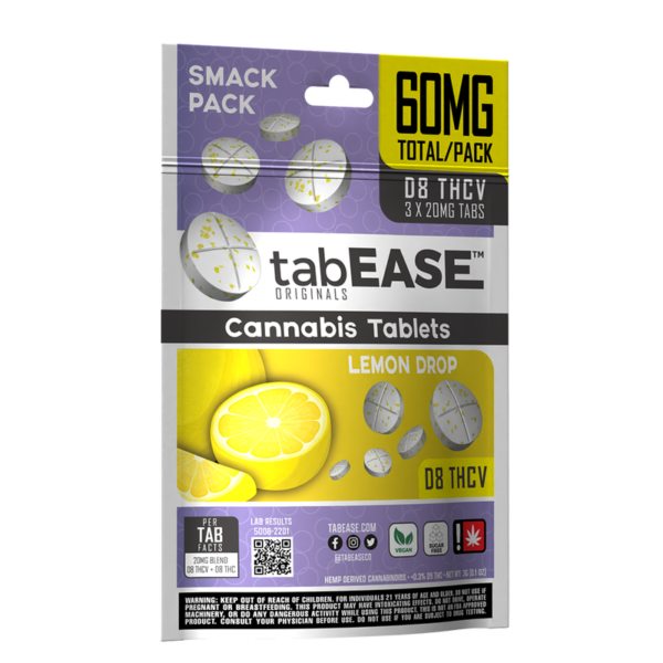 tabease 60mg d8 thcv lemon drop