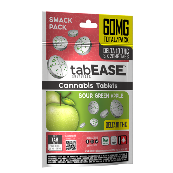 tabease 60mg sour green apple