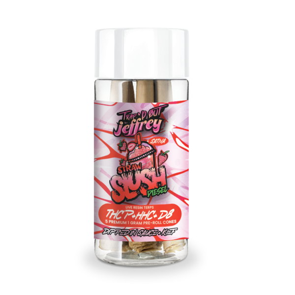 trapped jeffrey pre-roll straw slush diesel 5g