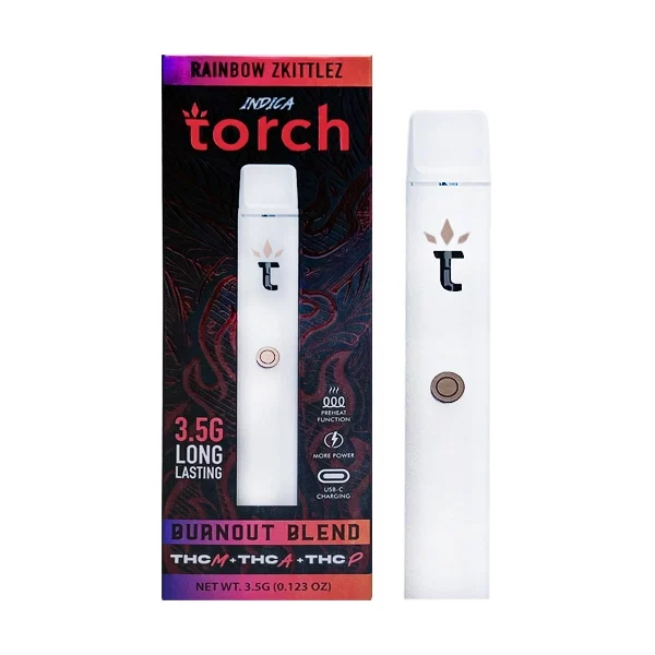 torch burnout blend vape rainbow zkittlez