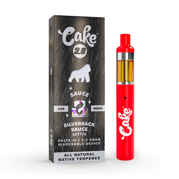 Cake Animal Print Live Resin Delta-10 Disposable Vape 2g Silverback Sauce