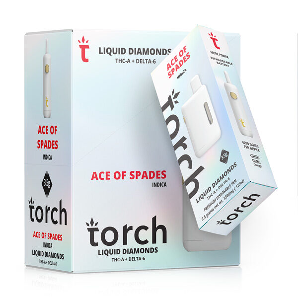 torch liquid diamonds disposable vape ace of spades 3.5g cover