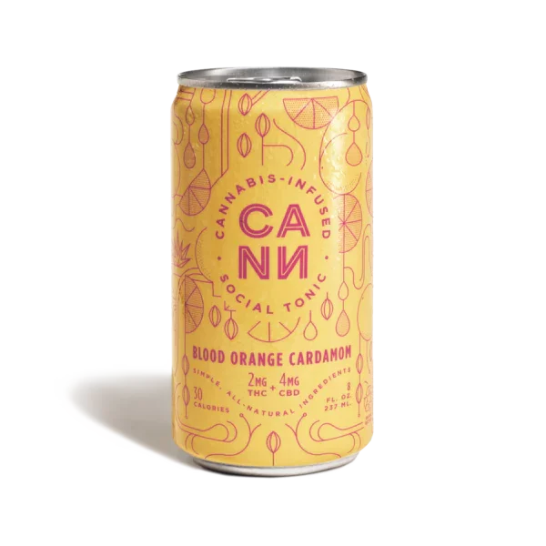 CANN D9 Cannabis Infused Seltzer 8oz Blood Orange Cardamom