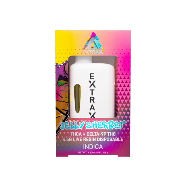 Delta Extrax Adios Blend THC-A Disposable 4.5g Jelly Sherbet