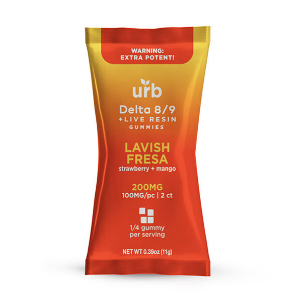 Urb D8/D9 Gummies 200mg Lavish Fresa