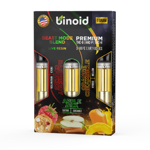 Binoid Beast Mode Blend Cartridge 3 Pack 3g