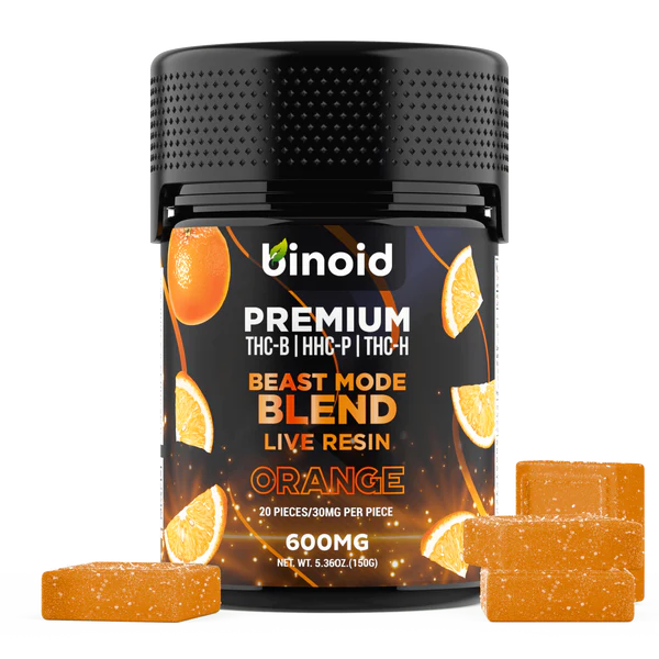 Binoid Beast Mode Blend Gummies 600mg Orange