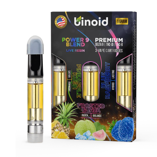 Binoid Power 9 Blend Cartridge 3 Pack 3g