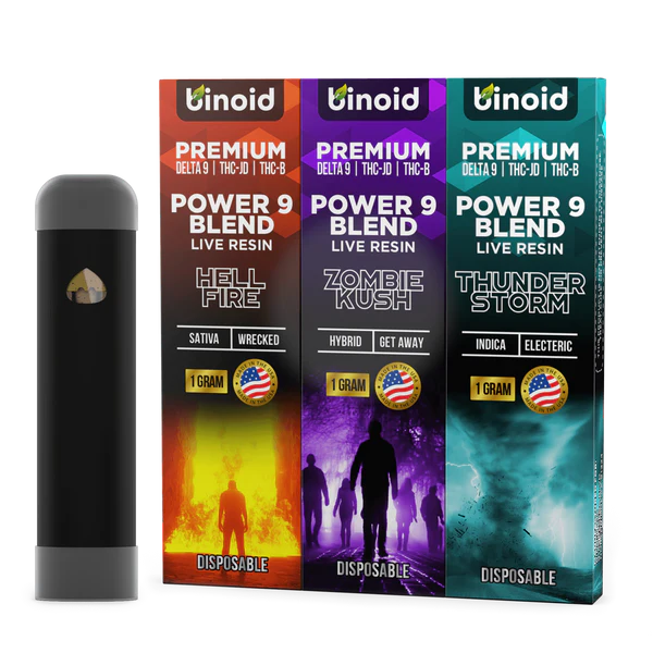 Binoid Power 9 Blend Disposable 3 Pack Combo 3g