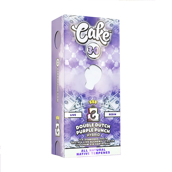 Cake $$$ Live Resin Cartridge - 3 grams Double Dutch Purple Punch