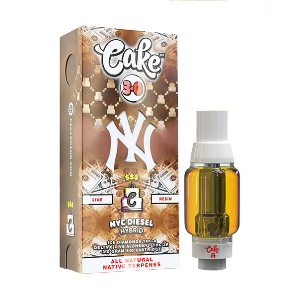 Cake $$$ Live Resin Cartridge - 3 grams NYC Diesel