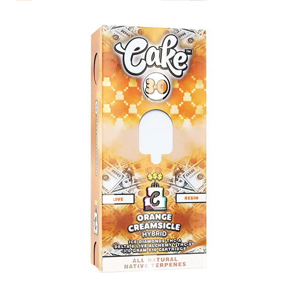 Cake $$$ Live Resin Cartridge - 3 grams Orange Creamsicle