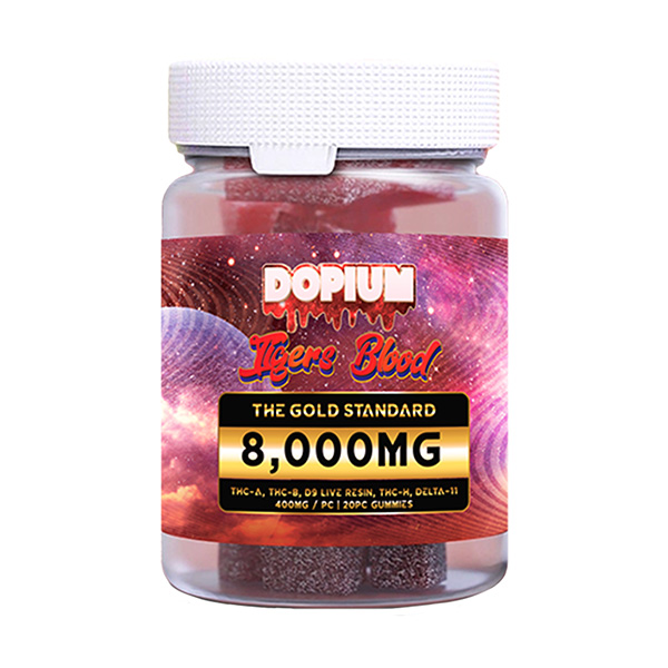 Dopium The Gold Standard Gummies 8000mg Tigers Blood