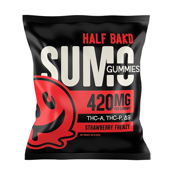 Half Bak’d Sumo Gummies 2 Count strawberry frenzy