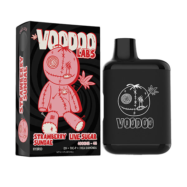 Voodoo Labs Live Sugar Disposable 4g strawberry sundae