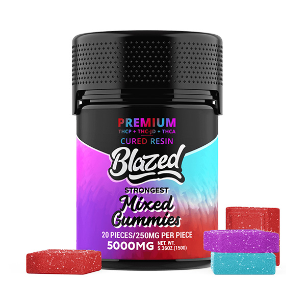 Blazed Cured Resin Gummies 5000mg mixed