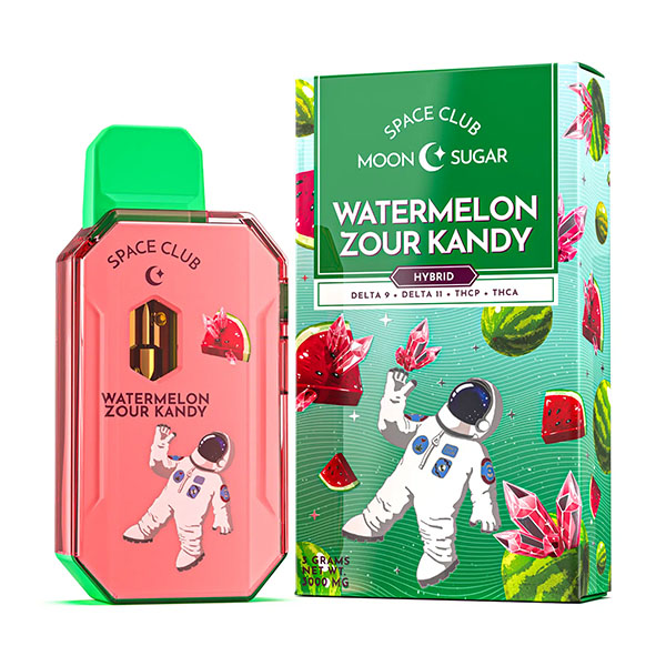 Space Club Moon Sugar Disposable 3g watermelon-sour-kandy