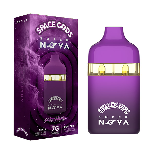 Space Gods Super Nova THC-A Disposable Vape 7g solar-slushy