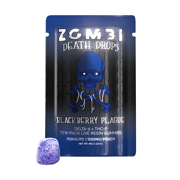 zombi death drops 1500mg gummies blackberry plague