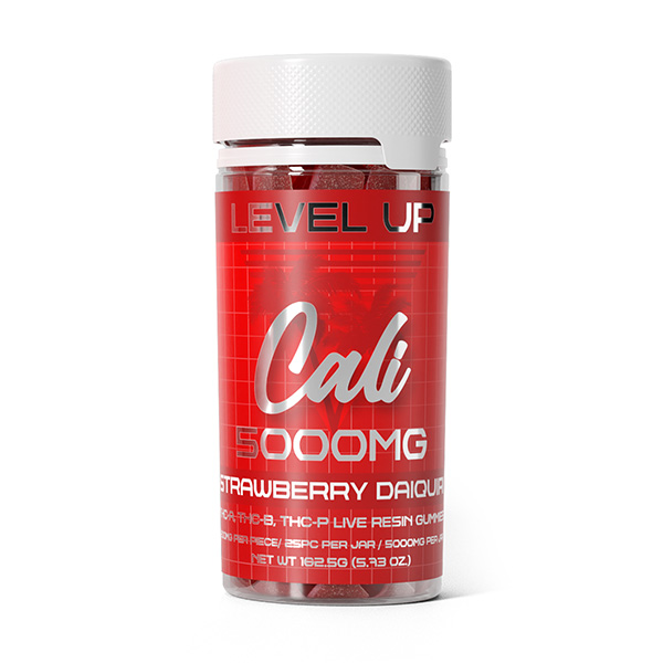 Cali-Extrax Level Up Gummies-5000mg Strawberry-Daquiri