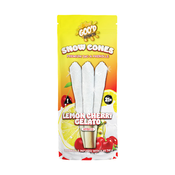 Goo’d Extracts THC-A Snow Cones 3g lemon-cherry