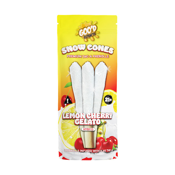 Goo’d Extracts THC-A Snow Cones 3g lemon-cherry