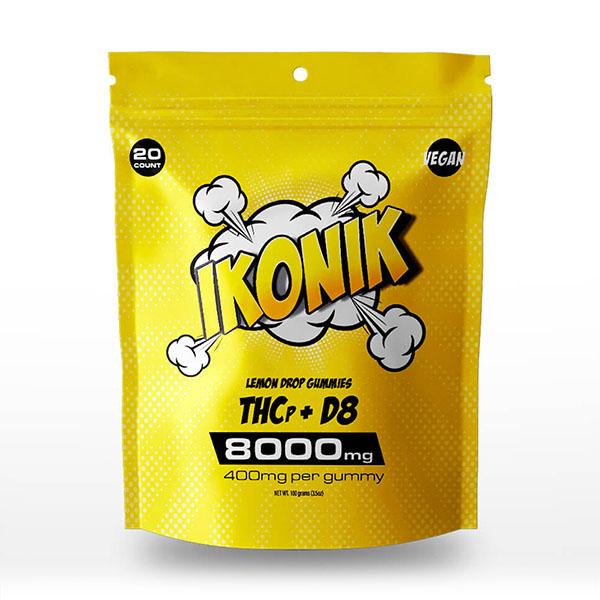 Ikonik THCP + D8 Gummies 8000mg Lemon-Drop