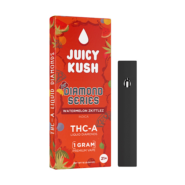 juicy kush lil diamond series 1g disposable watermelon zkittlez