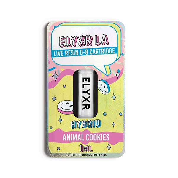 ELYXR Live Resin Delta-8 THC Cartridge 1g Animal Cookies