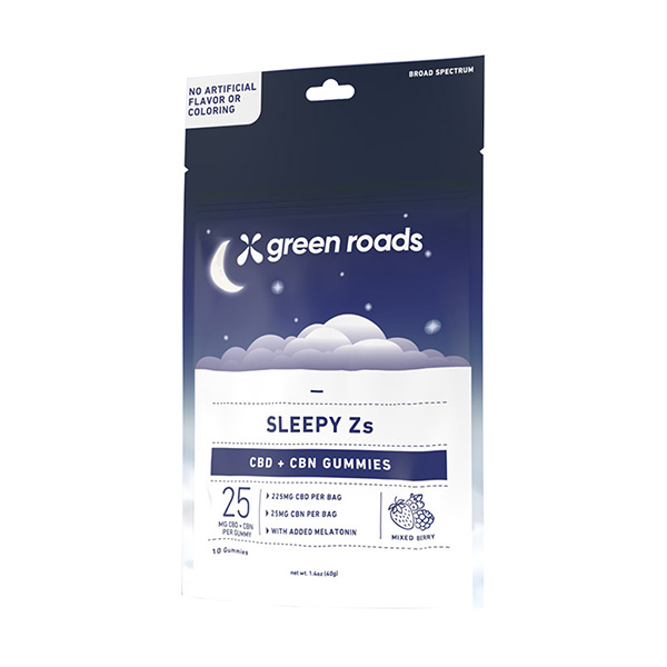 Green Roads CBD + CBN Sleepy Zs Gummies (10ct) 250mg