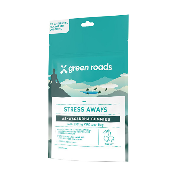 Green Roads Stress Aways Ashwagandha Gummies (10ct) 250mg