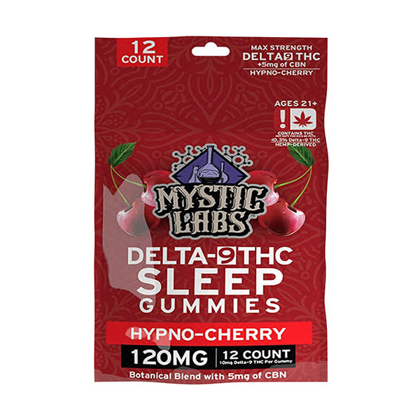 Mystic-Labs-D9-Sleep-Gummies-(12ct)-120mg-Hypno-Cherry