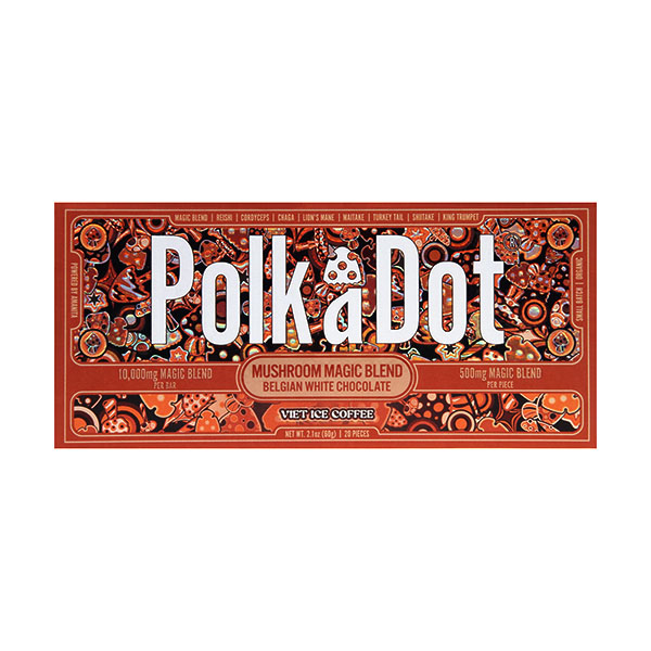 Polk A Dot Mushroom Blend Chocolate Bar 10000mg viet ice coffee