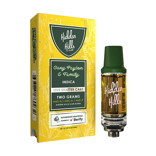 Hidden Hills Live Shatter 2g Cartridge gary payton and family